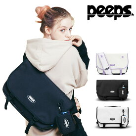 ピープス クロスバッグ PEEPS 正規販売店 メンズ レディース ABOVE MESSENGER BAG アバブ メッセンジャーバッグ BLACK ブラック IVORY アイボリー WHITE ホワイト P0000BGL/HN/GN バッグ