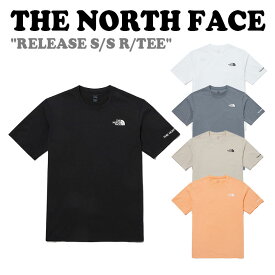 ノースフェイス Tシャツ THE NORTH FACE メンズ レディース RELEASE S/S R/TEE リリース ショートスリーブ ラウンドTEE BLACK ブラック WHITE ホワイト ASH アッシュ LIGHT BEIGE ライト ベージュ PEACH ピーチ NT7UP14A/B/C/D/E 半袖 ウェア 【中古】未使用品