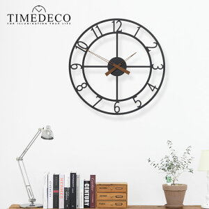 ^CfR |v TIMEDECO K̔X BIG INTERIOR DESIGN WALL CLOCK rbO CeA fUC EH[ NbN 55cm ^ Black ubN  CeAG ؍G 4464074 ACC