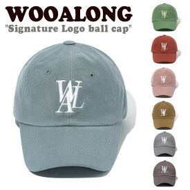 ウアロン キャップ WOOALONG メンズ レディース SIGNATURE LOGO BALL CAP シグネチャー ロゴ ボールキャップ 全5色 002dbl/dgr/dbrd/dpk/dbr ACC