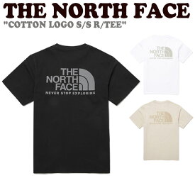 ノースフェイス Tシャツ THE NORTH FACE メンズ レディース COTTON LOGO S/S R/TEE コットン ロゴ ショートスリーブ ラウンドTEE BLACK ブラック WHITE ホワイト IVORY アイボリー NT7UP42A/B/C ウェア 【中古】未使用品