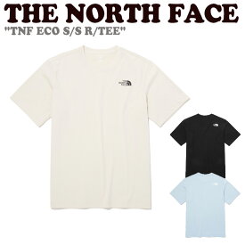 ノースフェイス 半袖Tシャツ THE NORTH FACE メンズ レディース TNF ECO S/S R/TEE TNF エコ ショートスリーブ ラウンドTEE BLACK ブラック WHITE SAND ホワイト サンド PASTEL BLUE パステル ブルー NT7UP48A/B/C ウェア 【中古】未使用品