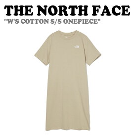 ノースフェイス ワンピース THE NORTH FACE レディース W'S COTTON S/S ONEPIECE ウィメンズ コットン ショートスリーブワンピース BEIGE ベージュ NT7ZN32B ウェア【中古】未使用品