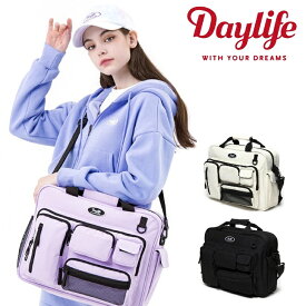 デイライフ クロスバッグ Daylife 正規販売店 Multi Pocket Plus Cross Bag マルチ ポケット プラスクロスバッグ BLACK ブラック IVORY アイボリー PURPLE パープル Daylife03 バッグ