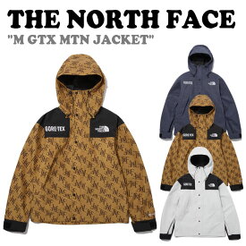 ノースフェイス マウンテンパーカー THE NORTH FACE メンズ M GTX MTN JACKET ゴアテックス マウンテン ジャケット WHITE ホワイト BLUE ブルー BEIGE BROWN ベージュブラウン GORE-TEX モノグラム デニム ウインドブレーカー NJ2GP70A/B/C ウェア 【中古】未使用品