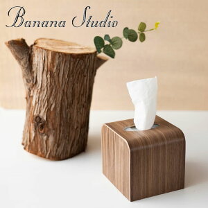 バナナ工房 ティッシュボックス banana 正規販売店 Wood Mini Square Tissue Case ウッド ミニ スクエア ティッシュケース Ash アッシュ Walnut ウォールナット インテリア雑貨 韓国雑貨 韓国インテリア雑