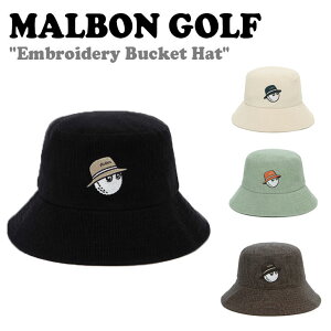 �}���{���S���t �o�P�b�g�n�b�g MALBON GOLF Embroidery Bucket Hat �G���u���C�_���[ �o�P�b�g �n�b�g �S4�F M3343PCP12 ACC