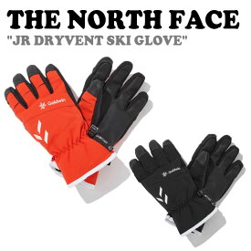 ノースフェイス 手袋 THE NORTH FACE JR DRYVENT SKI GLOVE ジュニア ドライベント スキー グローブ BLACK RED GJ3SP52A/B ACC 【中古】未使用品
