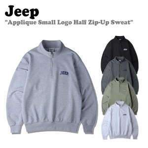 �W�[�v �g���[�i�[ Jeep �����Y ���f�B�[�X Applique Small Logo Sweat �A�b�v���P �X���[�� ���S �X�E�F�b�g MELANGE WHITE �������W �z���C�g BLACK �u���b�N KHAKI �J�[�L MELANGE GRAY �������W �O���[ DARK GRAY 