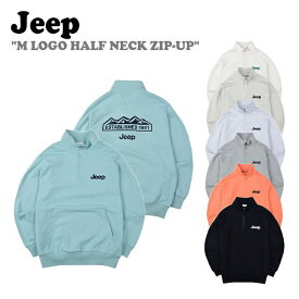ジープ トップス Jeep 男の子 女の子 M LOGO HALF NECK ZIP-UP Mロゴ ハーフ ネック ジップアップ 全7色 KN5TSU832BK/MI/IV/LO/MG/MT/MW ウェア