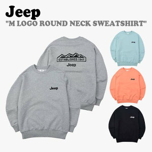 �W�[�v �g���[�i�[ Jeep �j�̎q ���̎q M LOGO ROUND NECK SWEATSHIRT M���S ���E���h �l�b�N �X�E�F�b�g�V���c BLACK �u���b�N MELANGE GREY �������W �O���[ MINT �~���g LIGHT ORANGE ���C�g�I�����W KN5TSU841BK/MG/