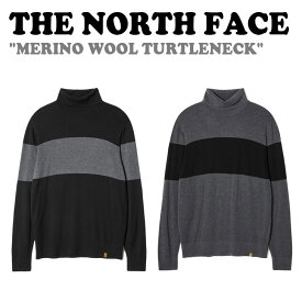 ノースフェイス 長袖Tシャツ THE NORTH FACE メンズ レディース MERINO WOOL TURTLENECK メリノウール タートルネック BLACK ブラック MERANGE GRAY メランジグレー NT7XN50A/B ウェア 【中古】未使用品