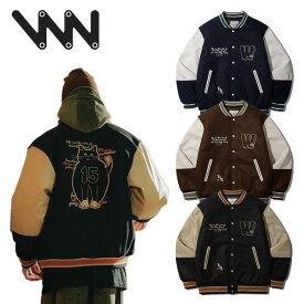 WVプロジェクト ジャケット WV PROJECT 正規販売店 Rest Stadium Jumper レスト スタジアム ジャンパー NAVY ネイビー BROWN ブラウン BLACK ブラック JJOT7691 ウェア