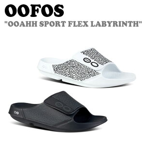 E[tHX T_ OOFOS Y fB[X OOAHH SPORT FLEX LABYRINTH E[A[ X|[c tbNX rX RECOVERY SANDAL Jo[T_ BLACK ubN WHITE zCg V[Y