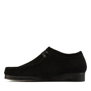 N[NX r[ Clarks Wallabee -Black Suede