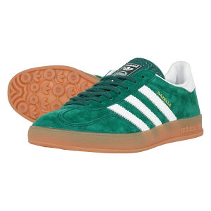 AfB_X K[ ChA adidas GAZELLE INDOOR@GREEN/FOOTWEAR WHITE/GUM
