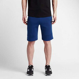 NIKE TECH FLEECE PRINT SHORT�i�C�L �e�b�N�t���[�X �v�����g �V���[�gBLUE-BLACK