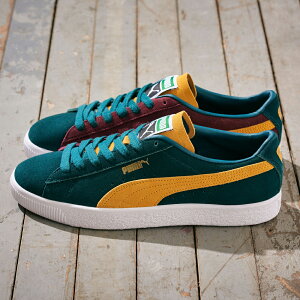 v[} XEF[h re[W `[X PUMA SUEDE VTG TEAMS VARSITY GREEN-MUSTARD SEED-A