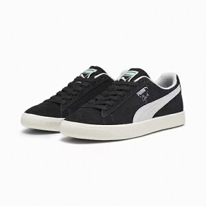 v[} NCh wA[ XEF[h PUMA CLYDE HAIRY SUEDE PUMA BLACK-FROSTED IVORY