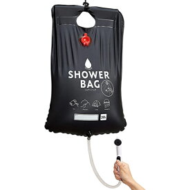 小さく保存！ストッパー付シャワーバッグ 20L コジット 簡易シャワー 携帯シャワー ポータブルシャワー ポータブル シャワー 海 フック 携帯 バッグ キャンプ用品 キャンプ アウトドア レジャー BBQ 海水浴 磯遊び サーフィン 釣り ツーリング 便利グッズ【防災グッズ】