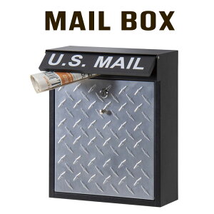 ポスト 郵便ポスト 郵便受け 壁掛け 壁付け 壁面 ウォールポスト メールボックス おしゃれ かっこいい かわいい インダストリアル スリム モダン スタイリッシュ 薄型 薄い 薄め 鍵付き スチ
