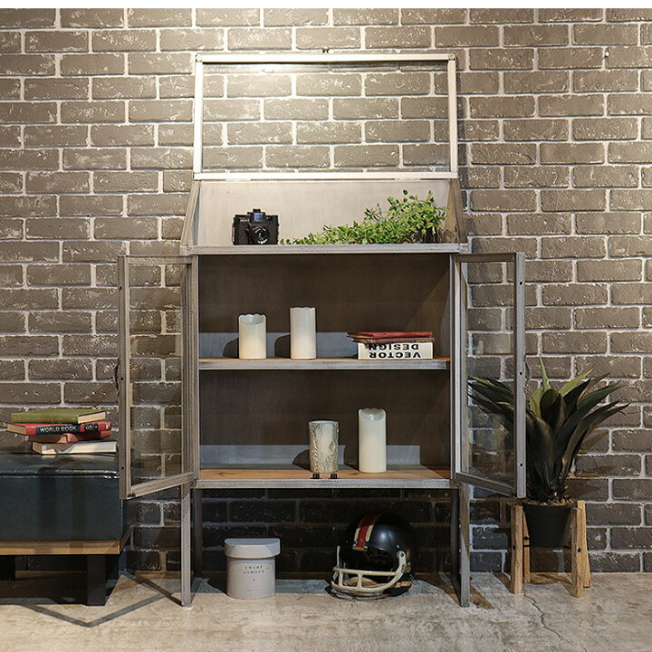 楽天市場】キャビネット アイアン インダストリアル 幅80cm シェルフ  