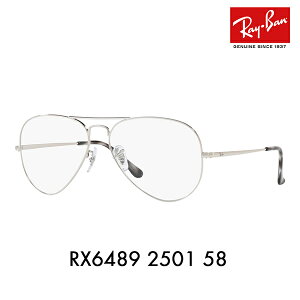 yKi̔XzxȂ1.55Y+0~ Co Kl t[ RX6489 2501 58 Ray-Ban CoYΉ ArG[^[ eBAhbv _uubW Aviator