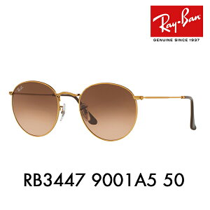 �y���K�i�̔��X�z���C�o�� ���E���h���^�� �T���O���X RB3447 9001A5 50 Ray-Ban ���C�o�����������Y�Ή� ROUND METAL