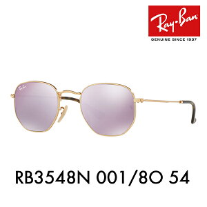 �y�A�E�g���b�g�z���C�o�� �T���O���X RB3548N 001/8O 54 Ray-Ban HEXAGONAL �w�L�T�S�i�� FLATLENS �t���b�g�����Y ���E���h