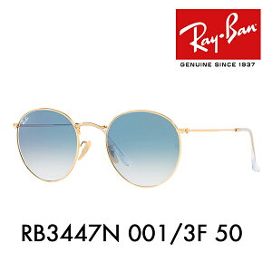 yKi̔XzCo Eh^ TOX RB3447N 001/3F 50 Ray-Ban tbg Y ACR ROUND FLAT METAL ICONS ɒBKl ዾ