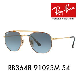 【正規品販売店】レイバン サングラス RB3648 91023M 54 Ray-Ban レイバン純正レンズ対応 マーシャル ダブルブリッジ ヘキサゴナル THE MARSHAL