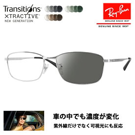 【アウトレット】レイバン メガネ フレーム サングラス 調光レンズセット RX8775D 1029 56 Ray-Ban チタニウム チタン ジャパンモデル エントリーモデル スクエア メタル フルリム 伊達眼鏡 メガネ ニコン トランジションズエクストラアクティブ 運転 ドライブ