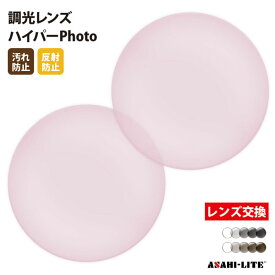 【正規品販売店】レンズ交換 【Nikon】製 薄型非球面調光レンズ 屈折率1.55 UVカット400 調光レンズ1.55 2枚1組【汚れ防止（撥水）/反射防止コート】