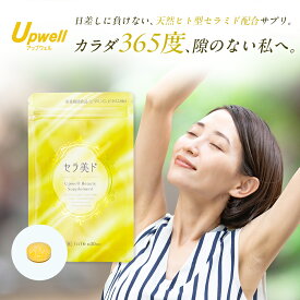セラ美ド（セラミド）アポラクトフェリン配合 セラミド ヒト型セラミド セラミドサプリ サプリ 健康食品 栄養機能食品 アップウェル 天然 醤油粕 飲む 美容 桜華 アポラクトフェリン コラーゲン ヒアルロン酸 ビタミンC ビタミンB1 ビタミンB2 ビタミンB6 ビタミンB12