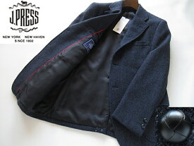 SALE 秋冬 オンワード樫山正規品 J.プレス J.PRESS Lavat tweed ウール ツイードジャケット 紺ブレザー定価72,600円（税込）ネイビー