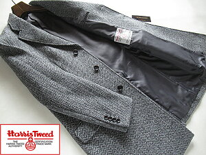 SALE pn h Harris Tweed nXcC[h R[g Y `FX^[R[g E[100% O[ w{[