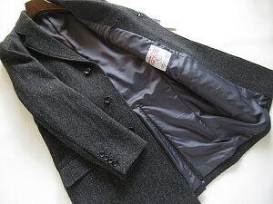 SALE �p�������n �h�� Harris Tweed �n���X�c�C�[�h �R�[�g �����Y �`�F�X�^�[�R�[�g �E�[��100% �`���R�[���O���[ �w�����{�[����