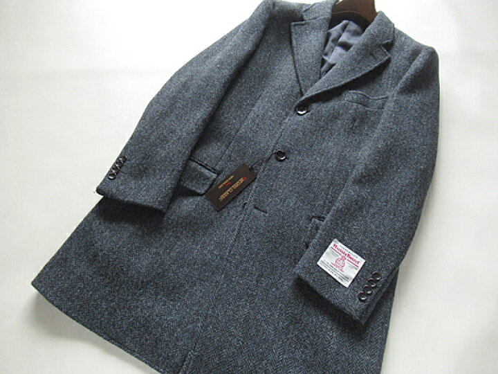 楽天市場】SALE 英国製生地 防寒 Harris Tweed ハリスツイード コート 