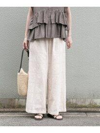 ブロックレースパンツ URBAN RESEARCH ITEMS アーバンリサーチアイテムズ パンツ その他のパンツ ブラック ホワイト【送料無料】[Rakuten Fashion]