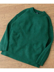 【SALE／60%OFF】クルーネック メランジニット プルオーバー URBAN RESEARCH ITEMS アーバンリサーチアイテムズ トップス ニット カーキグリーン グレー ホワイト【RBA_E】[Rakuten Fashion]