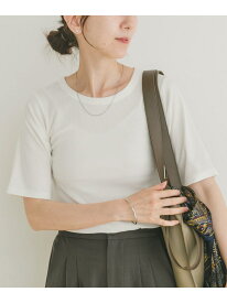 【SALE／50%OFF】5ブソデリブTシャツ URBAN RESEARCH ITEMS アーバンリサーチアイテムズ トップス カットソー・Tシャツ ホワイト ブラック【RBA_E】[Rakuten Fashion]