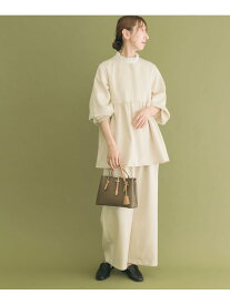 【SALE／60%OFF】ジャケットフリルトップス×パンツセット URBAN RESEARCH ITEMS アーバンリサーチアイテムズ スーツ・フォーマル セットアップスーツ ベージュ ブラック【RBA_E】【送料無料】[Rakuten Fashion]