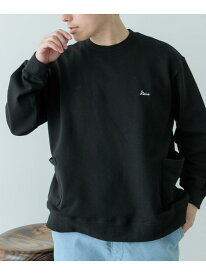 【SALE／63%OFF】サイドポケット スウェットプルオーバー URBAN RESEARCH ITEMS アーバンリサーチアイテムズ トップス スウェット・トレーナー ホワイト ベージュ ブラック【RBA_E】[Rakuten Fashion]