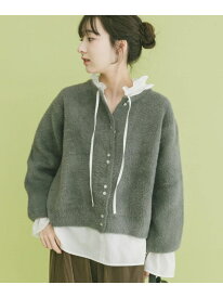 【SALE／50%OFF】ダブルフェイスニットカーディガン URBAN RESEARCH ITEMS アーバンリサーチアイテムズ トップス カーディガン ベージュ グレー ブラウン【RBA_E】【送料無料】[Rakuten Fashion]