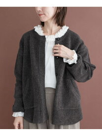ダブルフェイスモールニットカーデ URBAN RESEARCH ITEMS アーバンリサーチアイテムズ トップス カーディガン グレー ブラウン ホワイト【送料無料】[Rakuten Fashion]