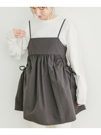 【SALE／50%OFF】ポケットギャザーキャミ URBAN RESEARCH ITEMS アーバンリサーチアイテムズ トップス キャミソール ベージュ【RBA_E】[Rakuten Fashion]