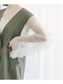 【SALE／77%OFF】チュールフリルビッグトップス URBAN RESEARCH ITEMS アーバンリサーチアイテムズ トップス その他のトップス ブラック【RBA_E】[Rakuten Fashion]