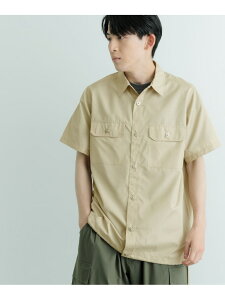 TAION Military Half Sleeve Shirts URBAN RESEARCH ITEMS �A�[�o�����T�[�`�A�C�e���Y �g�b�v�X �V���c�E�u���E�X �O���[�� �u���E���y���������z[Rakuten Fashion]