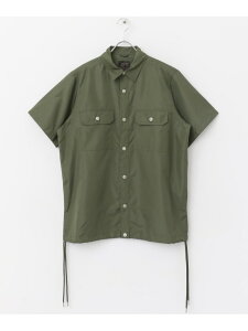 TAION Military Half Sleeve Shirts URBAN RESEARCH ITEMS �A�[�o�����T�[�`�A�C�e���Y �g�b�v�X �V���c�E�u���E�X �O���[�� �u���E���y���������z[Rakuten Fashion]