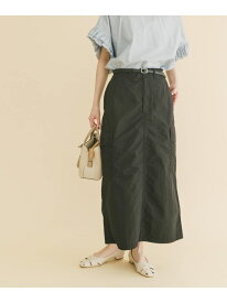 【SALE／60%OFF】ベルト付きカーゴスカート URBAN RESEARCH ITEMS アーバンリサーチアイテムズ スカート その他のスカート ブラック ブラウン【RBA_E】[Rakuten Fashion]